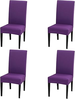 4 dining room chair covers removable and washable elastane protection protection to eat.. Join the movement — fast, affordable shopping only at DIAYTAR Nigeria.