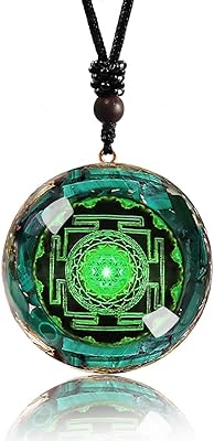 Gabfog sri yantra pendant Sacred Sacred necklace Fleur de vie pendentive precious stone adjustable necklace ||| For women men energy protection gifts.. Discover why thousands choose DIAYTAR NIGERIA for affordable products delivered in less than a week.