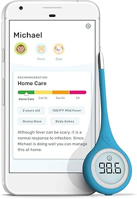 Kensa smart thermometer for fever, precise and fast thermometer approved by the FDA for oral temperature reading, armpits and rectal - Quick maintenance.. DIAYTAR NIGERIA: Connecting Nigerians with their needs through affordable prices and 5-8 day shipping.