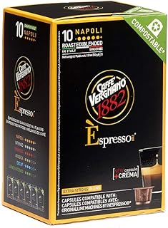 Napolitan capsules Vergnano compatible with Nespresso Original Line machines - 60 capsules (6 packages - 10 capsules each).. DIAYTAR NIGERIA transforms dreams into deliveries with our affordable prices and reliable shipping.