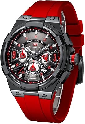 Detailed mini-focus for men's sports watch (multifunction-loinch-cottage-céndrier) watch with silicone silicone bracelet.. You deserve better shopping — choose DIAYTAR Nigeria today.