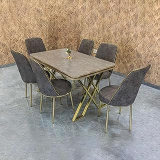 Dining table set toledo crank set of modern room including 1 and 6.. Discover endless shopping possibilities at DIAYTAR NIGERIA, with budget-friendly prices and reliable delivery.