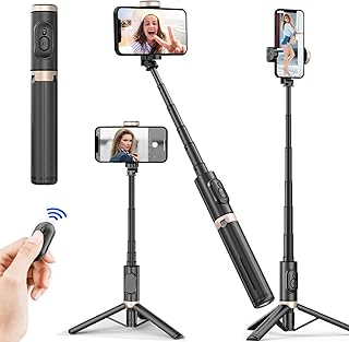 TECOM SELFIE SELCH FOR CLEPTABLE 4.5 to 6.2 inches, stretchy up to 85 cm, Selfie Tripod Selfie with Wireless Bluetooth mobile phone (Q12 Black).. Join millions of satisfied shoppers using DIAYTAR Nigeria every day.