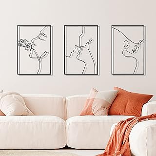Neboshdom 3 pieces Metal wall decoration for modern living room female body Metal wall frames a wall sculptures for bedroom bedroom.. DIAYTAR NIGERIA provides endless shopping possibilities with affordable prices and prompt delivery service.