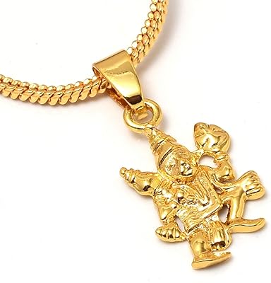 Pendant Jewar Lord Hanuman Ji Medallion A Gram Plated Gold Fins For Men Women Girls Boys 8237.. Experience the DIAYTAR difference with our vast product selection and delivery within 5-8 days.