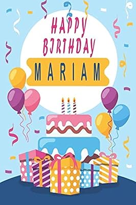 Happy Birthday Mariam; COOL Personalized first name notebook - An appreciation gift - gift for women/girls, unique gift, birthday gift idea: line ... 120 pages, 6x9, flexible cover, shiny finish.. DIAYTAR NIGERIA: Putting quality products within reach of every Nigerian through our affordable marketplace.