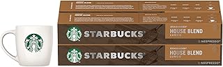 Starbucks House Blend coffee capsules by Nespresso with average roasting, 10 units (package of 4), 228 g - Free cup.. Shop smarter, not harder with DIAYTAR NIGERIA - thousands of products at your fingertips with affordable delivery.