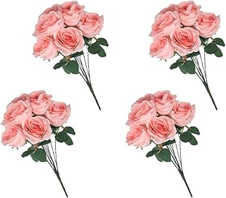 Yatai batch of 4 artificial silk flowers for decoration.. DIAYTAR NIGERIA brings the marketplace to your home with budget-friendly prices and nationwide delivery.