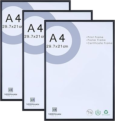 A4 certificate frames with plexiglass facade, set of black metal photo frame size 21x30 cm, photo frames for wall collage or table.. Fast, affordable, and reliable — that’s the DIAYTAR Nigeria experience.