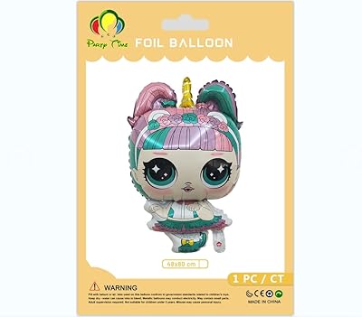 Party Time - 1 piece lol unicorn aluminum balloons - Birthday party supplies - Themed birthday party decorations - Birthday party decorations for girls (48 x 80 cm).. Shop without boundaries at DIAYTAR NIGERIA, offering extensive variety at prices you'll appreciate.