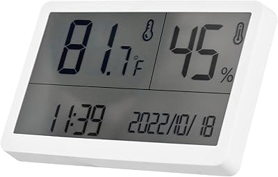 Interior thermometer with Morelian humidity gauge - Digital ambient thermometer with interior humidity sensor with temperature moisture monitor, precise hygrometer thermometer for greenhouse cellar at home.. Experience the simplicity of DIAYTAR NIGERIA's extensive marketplace with delivery within 8 days.