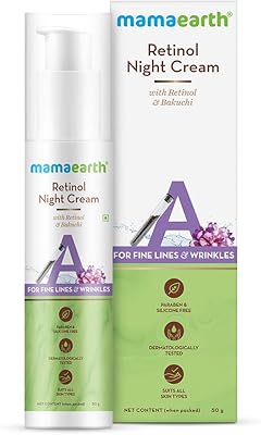 Night Cream with Retinol Mama Earth for women with retinol and bakuchi for anti -aging, fine lines and fine lines - 50 g.. Experience the convenience of one-stop shopping with DIAYTAR NIGERIA's diverse and affordable marketplace.