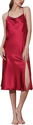 Long silk night shirt for women, luxury sexy night dress in red satin.. Nigeria's e-commerce leader delivers unmatched variety and value to your doorstep in just 5-8 days.