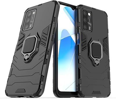 2 -in 1 RANTO HYBRID ARMOR RANTO protection shell in TPU and PC for OPPO A73 5G Mobile, stripes resistant, 360 -degree rotary support ring, for OPPO A73 5G Mobile (black).. Your complete e-commerce solution, DIAYTAR NIGERIA offers variety and value with nationwide shipping.