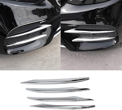 Chrome front angle grid for lateral ventilation anti -beefail headlights, outdoor coverage for the new Mercedes Benz Class E W213 E300 Sport Breland 2017 2018 2019, exterior car accessories.. Shop everything from A to Z on DIAYTAR Nigeria — delivered nationwide.