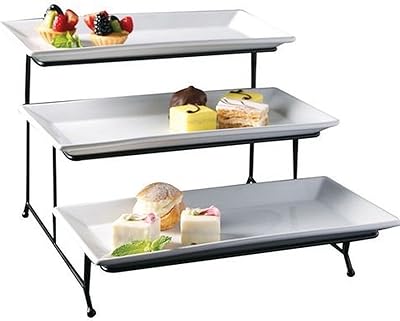Classic rectangular service tray at 3 levels - 3 -level cupcake tray support - Durable service tray support - White food support for pastry decoration.. Shop with intention at DIAYTAR NIGERIA, offering thousands of products delivered nationwide in days.