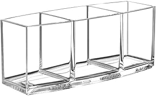 Transparent organizer for makeup brushes, storage for cosmetic brushes in acrylic at 3 locations.. Navigate through thousands of products at pocket-friendly prices with DIAYTAR NIGERIA's easy-to-use platform.