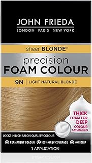 John Frieda Micro Foam Color, 9n Light natural Blonde, Capillary Coloring Kit with full blanket, with thick foam for deep saturation of colors.. Experience hassle-free shopping with DIAYTAR NIGERIA's user-friendly platform and prompt delivery service.