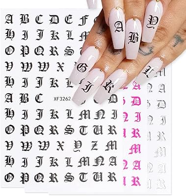 12 nail stickers with alphabet letters supplies.. DIAYTAR NIGERIA: Where thousands of products meet affordable prices and reliable 5-8 day delivery.