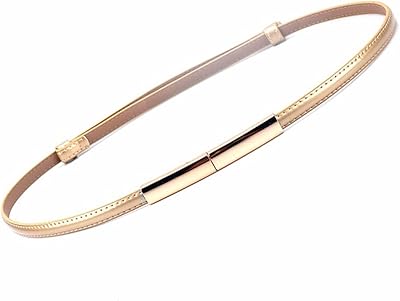 Fine belt adjustable in patent leather CB for women, fine belt of solid gold color with loop closure, one size.. Quality and convenience delivered — shop DIAYTAR Nigeria now.