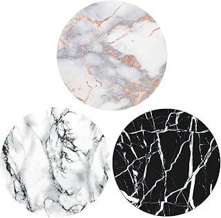 Set of 3 mobile phone supports for phones and tablets - Pink gold and black white marble.. DIAYTAR NIGERIA bridges the gap between desire and affordability with nationwide delivery in under 8 days.