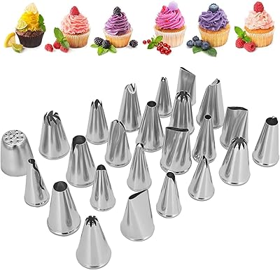 Mecacoz 24 pieces set of kisses decoration tips, decoration sockets of stainless steel cakes with storage box, decoration kit of cakes and pastry busts for pastries, cupcakes, cookies.. Experience the ease of one-stop shopping with DIAYTAR NIGERIA's diverse catalog and nationwide delivery.