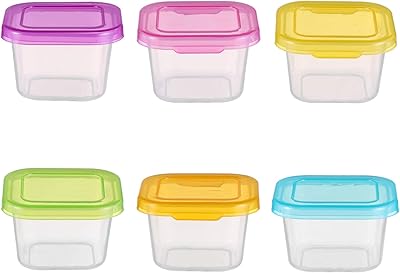 6 pieces of food storage containers for toddlers with lids, dry food container, refrigerator organizer for sweet snacks by Toyvian.. Need it fast? Need it cheap? Choose DIAYTAR Nigeria.