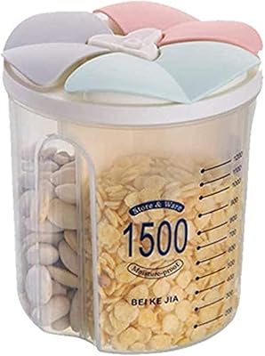 Hermetic container for the conservation of Lykdon food, Distributor of BPA -free plastic cereals with lids and compartments for cereals, sugar, flour, rice, nuts, snacks (1500 ml).. Nigeria's e-commerce leader delivers unmatched variety and value to your doorstep in just 5-8 days.