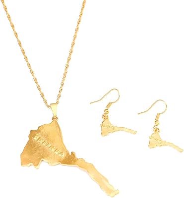 Eritrea card necklace for women eritrea card card in 24 carat gold jewelry ethiopia ethiopia collar.. Discover a new way to shop with DIAYTAR NIGERIA's comprehensive marketplace and quick delivery options.