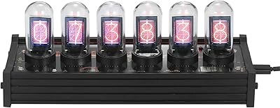 Aeruvami Vintage Nixie Digital Led Tube Clock 6 Bit Display Image Display With IPS Module And Glass Glass Dome Gift for friends.. DIAYTAR NIGERIA revolutionizes e-commerce with our affordable prices and dependable delivery timeframes.