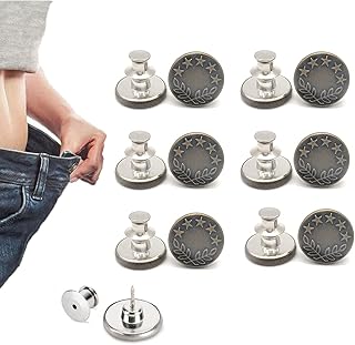 Pants pins for pants, adjustable jeans adjustable buttons pins, jeans replacement button, unique card lift design, removable and reusable, for your denim jeans, maternity pants for women, pack of 6.. Make shopping fun and stress-free with DIAYTAR Nigeria.