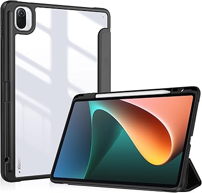 Protase protection case for xiaomi iPad 5/5 pro 11 inch 2021, smart cover transparent foldable thin with shit holder for xiaomi mi pad 5/mi pad 5 inch version 2021 - black.. Get more for less on DIAYTAR Nigeria — Nigeria’s favorite e-commerce platform.