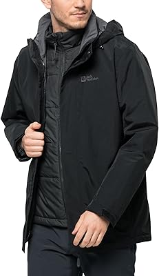 Jack Wolfskin's 3-in-1 Bergland jacket for men.. Your digital shopping companion, DIAYTAR NIGERIA offers exceptional value with delivery in less than 8 days.