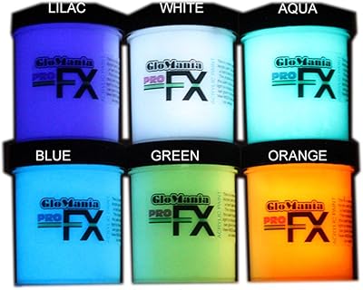 Set of 6 phosphorescent colors 30 ml - Samples.. DIAYTAR NIGERIA transforms dreams into deliveries with our affordable prices and 5-8 day shipping.