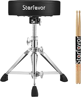 Battery stool padded with adjustable height Starfavor Drum Throne with baguettes.. DIAYTAR NIGERIA delivers more than products - we deliver affordable shopping satisfaction nationwide.