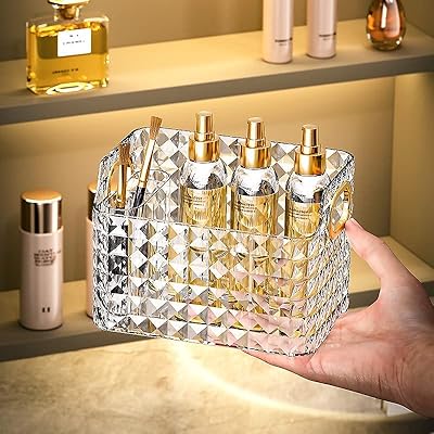 Platto Multifunctional Cosmetic Cosmetic Storage box, cosmetic storage box, transparent makeup storage boxes, desk cosmetic storage (clear S).. Buy better with DIAYTAR Nigeria — the ultimate e-commerce platform in Nigeria.