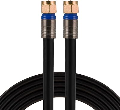 COAXIAL CAIX DE RG6 Type F connectors 25 feet cable.. Be part of Nigeria’s most trusted online shopping experience — DIAYTAR Nigeria.