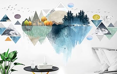 Natural Photo Lockspoon Geometric Plant Wall Stickers Unique Plant Wall Stickers Living Room TV Sofa Background Decoration.. DIAYTAR NIGERIA: Where shopping dreams come true with budget-friendly prices and nationwide shipping.