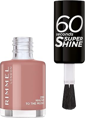 Nail polish Rimmel London 60 Seconds Super Shine - 230 MOVE TO The Music, 8 ml.. Shop from anywhere in Nigeria and receive your DIAYTAR purchases at affordable prices within a week.