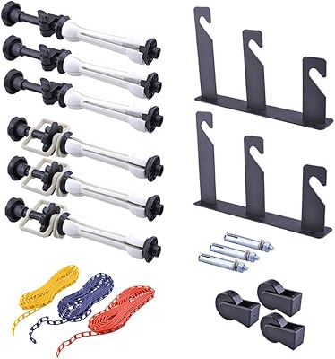 New manual rear support system with 3 -coil wall mounting for photography with 2 x three -flap hooks, 6 x extension rod, 3 x chain, load capacity of each coil: 22 lb/10 kg.. Big selection, small prices — shop now on DIAYTAR Nigeria.