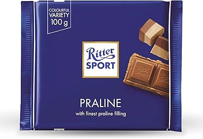 Ritter sport praline chocolate 100 grams.. DIAYTAR NIGERIA delivers more than purchases - we deliver affordable shopping solutions within the week.