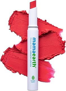 Mamaearth red lipstick moisturizing long hold 12 hours with avocado oil and vitamin E - 06 Red Melon - 2G.. Experience satisfaction guaranteed with DIAYTAR NIGERIA's comprehensive platform and quick delivery.