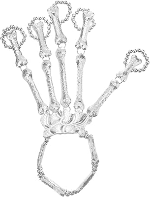 Balaku skeleton skeleton bracelet with ring, metal bone fingers for men and girls.. Your comprehensive marketplace awaits at DIAYTAR NIGERIA with affordable prices and reliable delivery times.