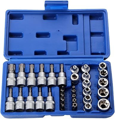 PEPISKY 34 pieces of E-Torx Patches For Men Women Women E-TORX 3/8 "tips 5/16" Training kit with storage box.. DIAYTAR NIGERIA delivers value, variety, and convenience with our nationwide 5-8 day shipping.