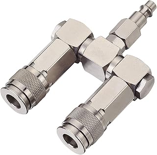 The White Shop air hose connection - 2 -lane air hose distributor, 1/4 "NPT, air compressor accessories, 360 degree swivel connectors... Experience the future of online shopping with DIAYTAR NIGERIA's extensive product range and competitive pricing.