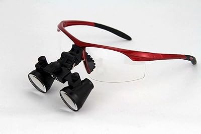 Dental surgical magnifying glass, 2.5x 16.5 "magnification (420 mm), burgundy glasses.. Experience shopping freedom with DIAYTAR NIGERIA's vast selection and 5-8 day nationwide delivery service.