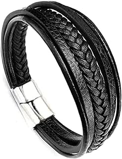 Multicked braided leather wrist bracelet for modern men-ST058.. Nigeria's e-commerce leader delivers unmatched variety and value to your doorstep in just 5-8 days.
