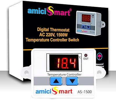 Amichismart Digital Digital temperature control switch AC 220V 1500W (-50 to +11 inches.. DIAYTAR NIGERIA delivers on convenience and affordability with our reliable nationwide shipping.
