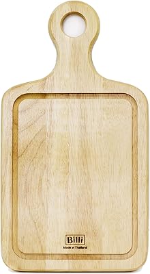 Bili® natural wooden cutting board with size 19x35x1.5 cm handle.. Experience the ultimate in shopping convenience with DIAYTAR NIGERIA's vast catalog and 5-8 day delivery.