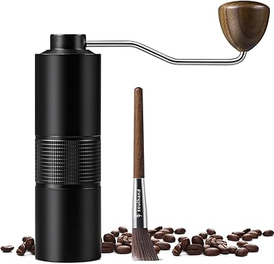 Manual Soul Hand Coffee Mill With Cleaning Brush, Manual coffee bean with adjustable stove stainless stainless stainlessness, air drop, ex -gout, French press, pouring and Turkish infusion.. Experience DIAYTAR NIGERIA, where extensive product variety meets pocket-friendly prices and reliable delivery.